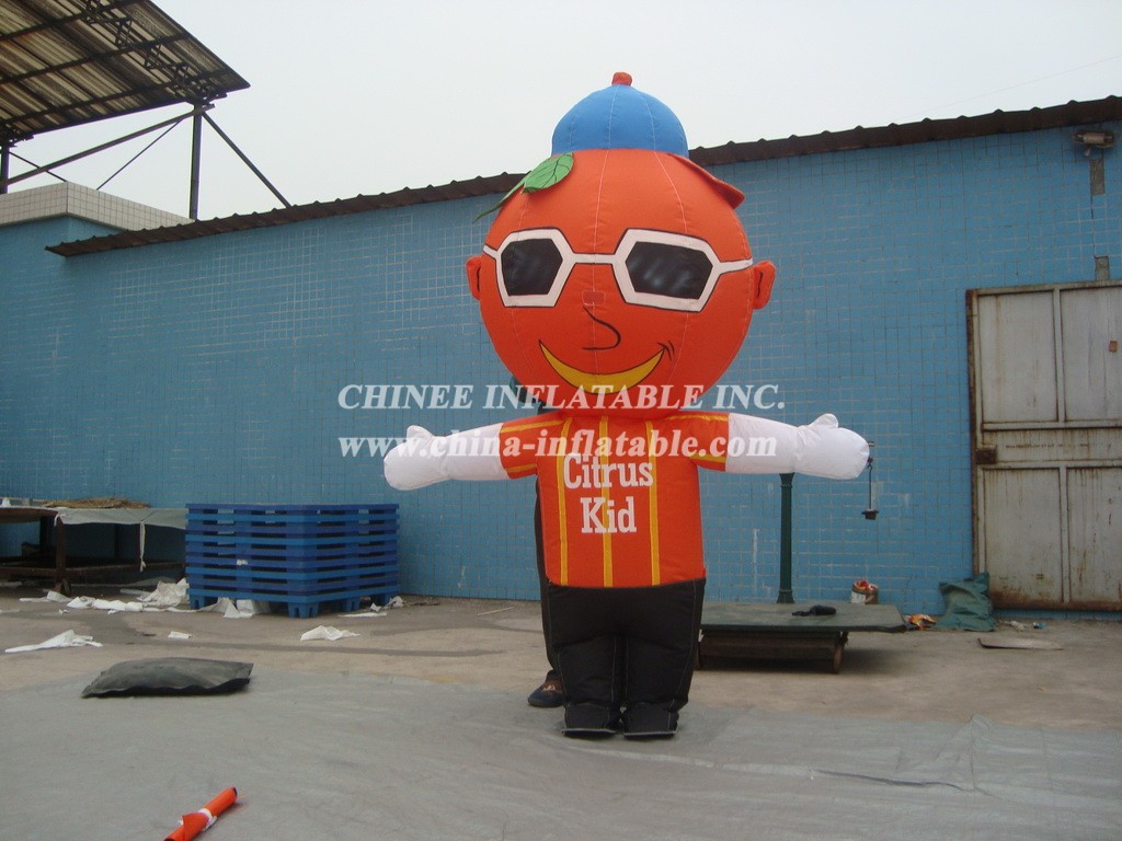 M1-269 Orange Man Inflatable Moving Cartoon