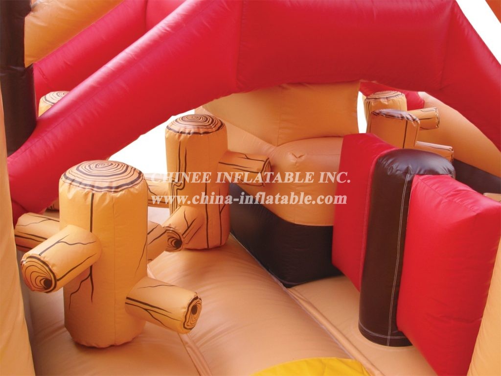 T6-211 Samurai Temple Giant Slide Kid Outdoor Party Event