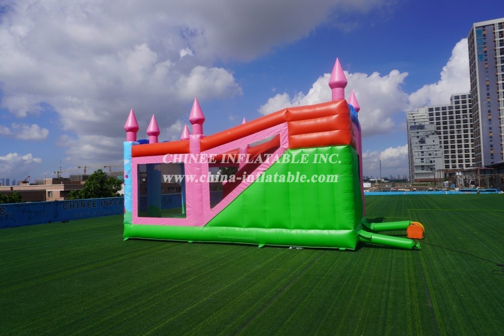 T5-1002D Peppa Pig Bouncy Castle Combo Slide Outdoor Kids Jumping Castle