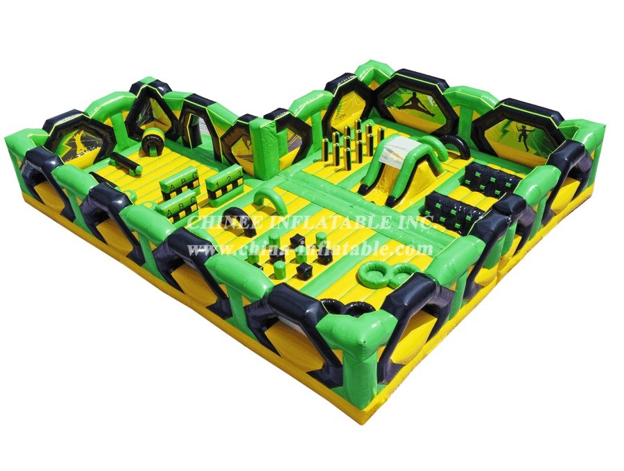 GF2-061 Inflatable Park Jumping Bouncy Obstacle Inflatable Outdoor Playground