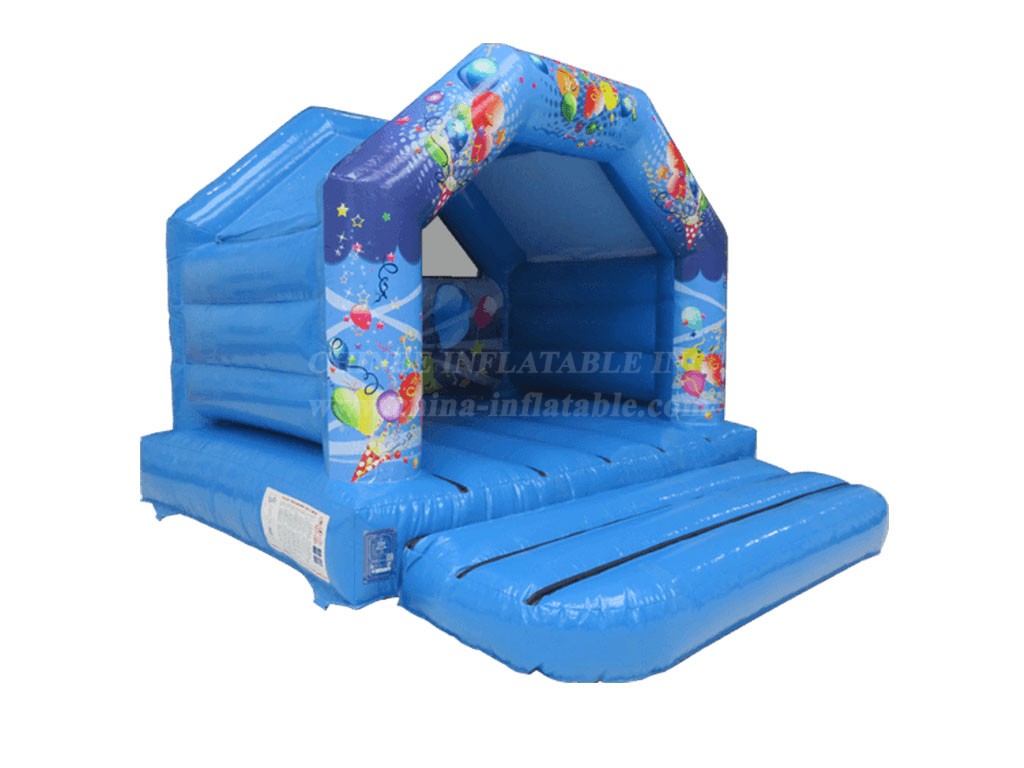 T2-4164 12X12Ft Blue Party Bounce House