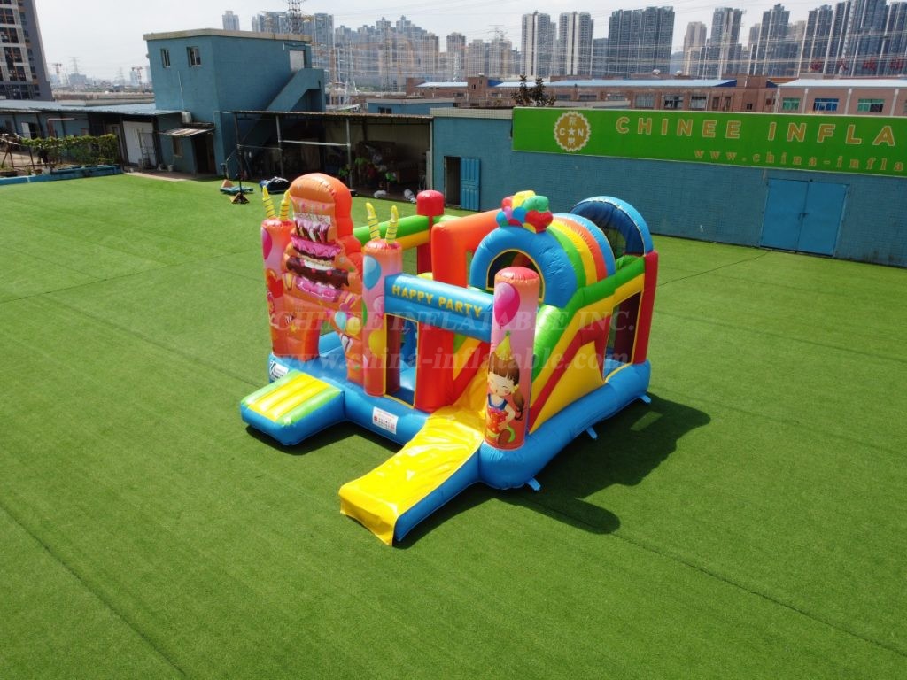 T2-4092 Birthdays Party Bouncy Castle With Slide