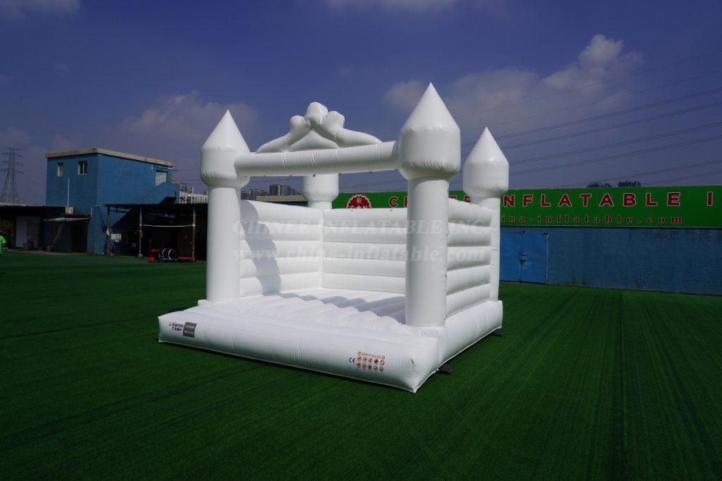 T2-3555 White Wedding Bouncy Castle