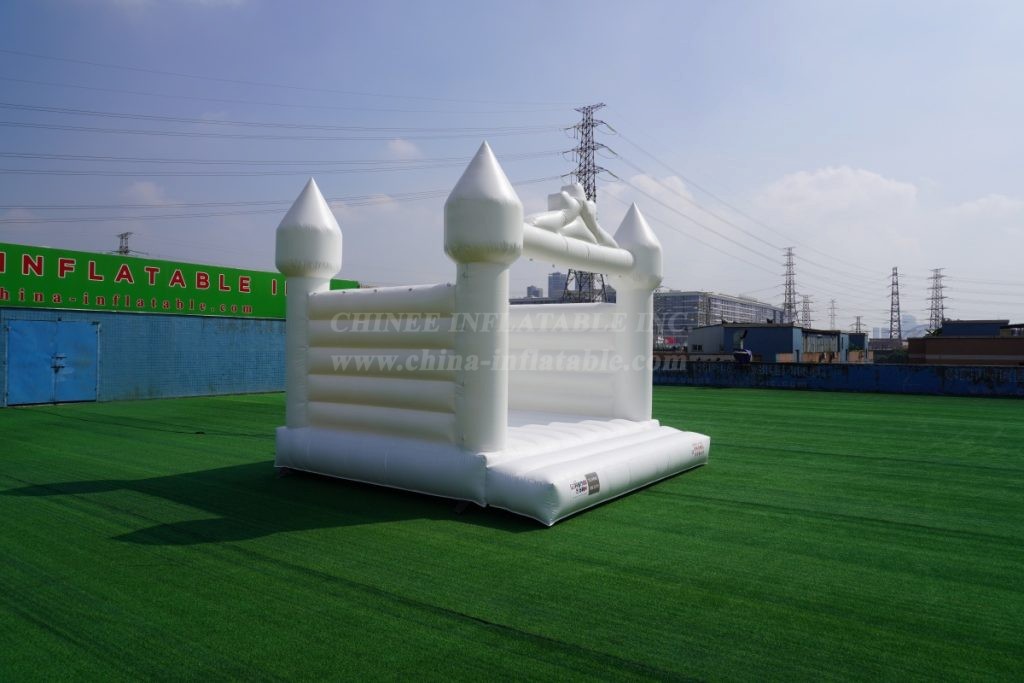 T2-3555 White Wedding Bouncy Castle