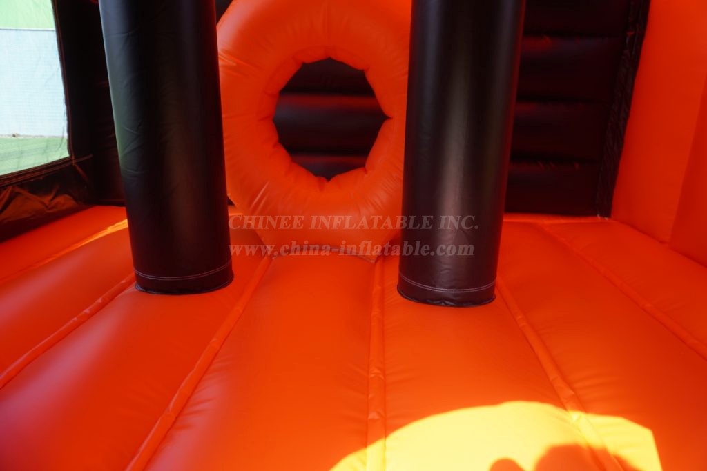 T2-4200E One Piece theme bouncy castle & slide