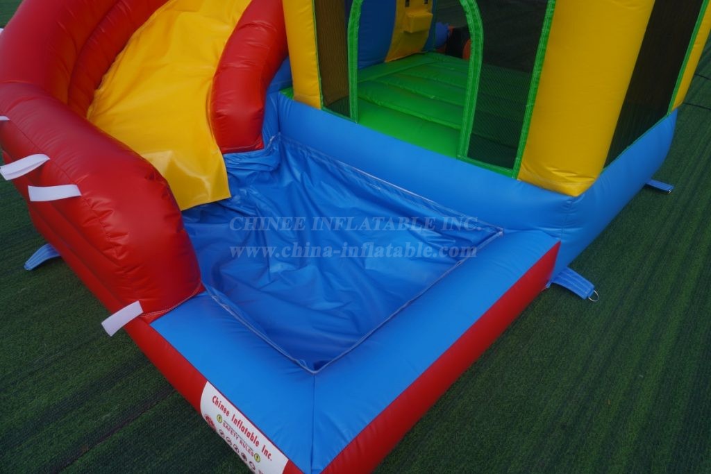 T2-8114 Inflatable Bounce House With Slide & Pool